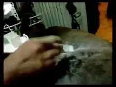 Blonde fucked in pussy and began to fuck in the ass with a finger