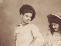 Two girls suck a dick of one handsome