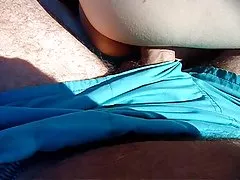 Homemade blowjob and fuck on the sofa with chick