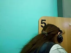 A man thrust a cock in ass mature brunette