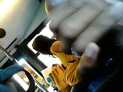 After a snowfall a guy met a young brunette and fucked bitch