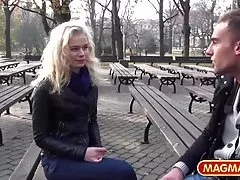 Guy licks pussy and fucks blonde