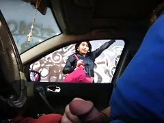 Guys fuck chick and cum on her face