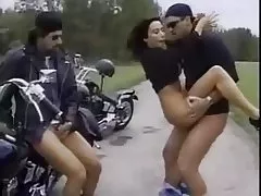Cute babe undresses and fingering pussy