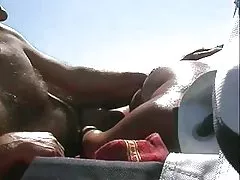 Two-fuck one in her pussy, ass and mouth