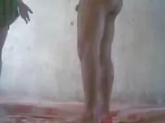 White chick in lace lingerie gets black cock in pussy and sucks