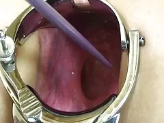 Rubbed juicy hole with fingers