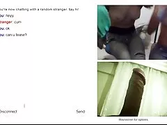 One black girl fuck two white guys and covered with cum