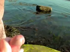 Blonde fucks with guy near the pool