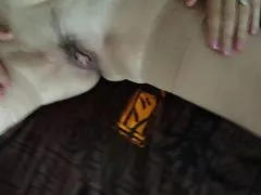 Before you fuck a woman member in the ass, guy puts dildo in there