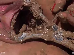 Mature babani talks about himself and shows hairy pussy