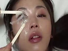 Gave cheek a sad wife and cum in pussy after sex