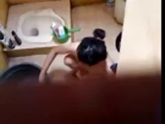 Anal bdsm gangbang with bondage asian girlfriend