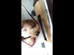 Brunette in a black corset fuck in the ass and sucks the penis of the fucker