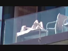 A painted whore sucking two black dick in the toilet