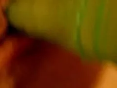 Picks in the ass of a brown-haired fingers and dick
