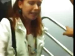 The guy was just lying on the floor, and the woman skewer her pussy on cock