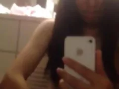 Wet blowjob from japanese guy with a little pecker on the table